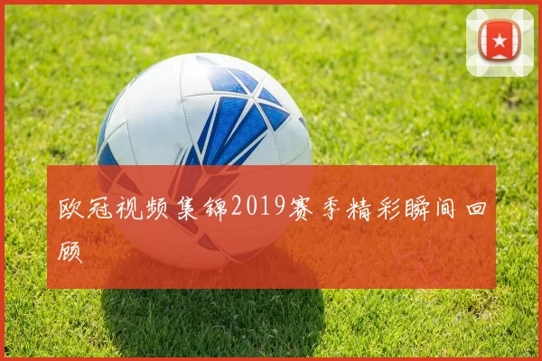 欧冠视频集锦2019赛季精彩瞬间回顾
